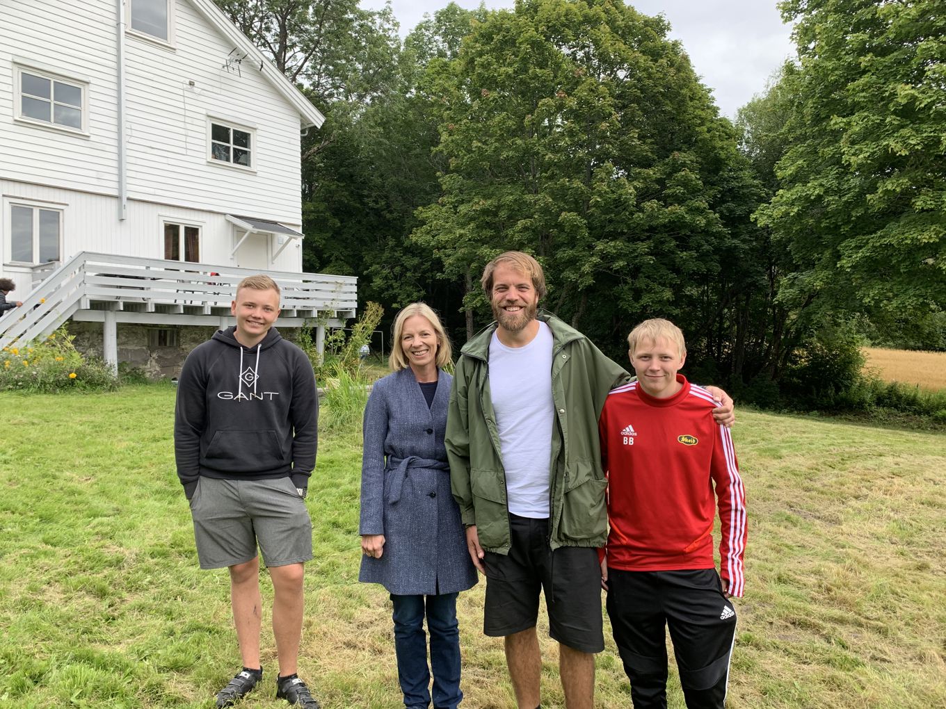 Marte Gerhardsen. Her sammen med Aleksander Vestli og Bastian Berget og lærer Mats Horni i Maridalen.